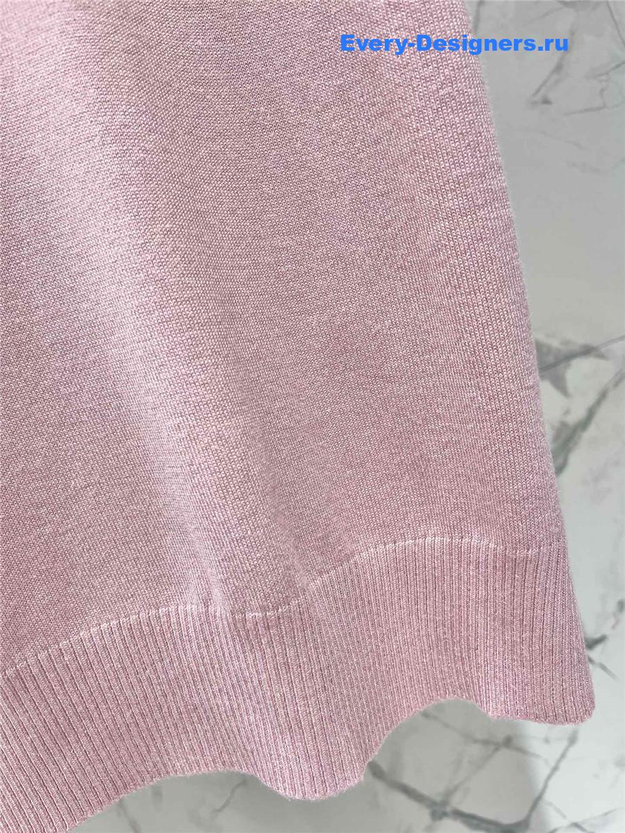 Miu Miu Pink Polo Sweater