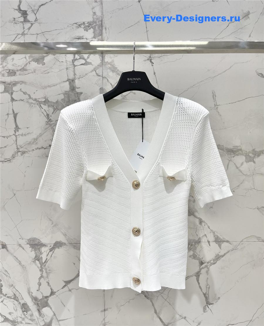 Balmain V-Neck Cardigan