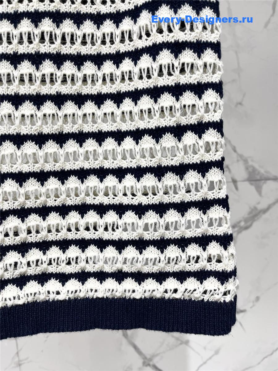 Miu Miu Striped Knit Vest