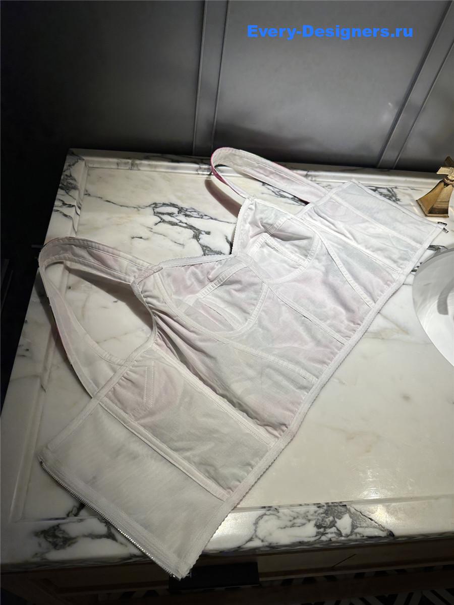 Dolce & Gabbana Peony Print Corset Top