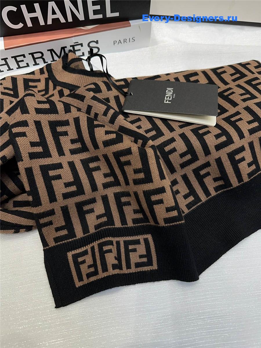 F**di ff jacquard knit top
