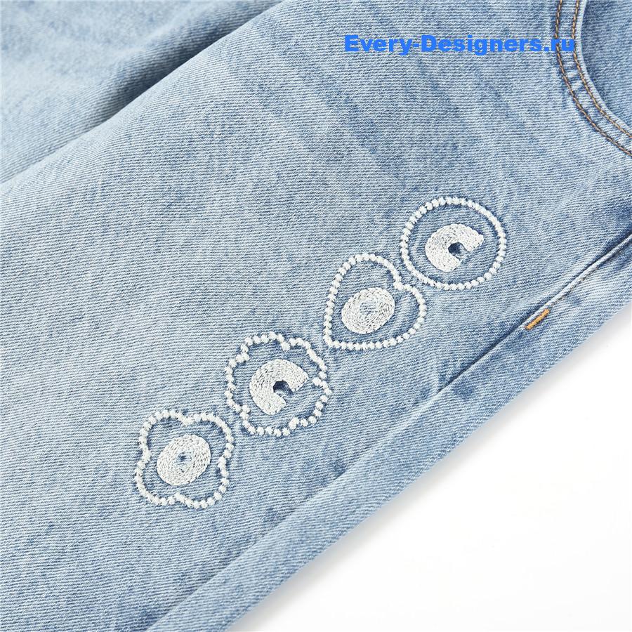 Ch**el coco beach wide leg jeans