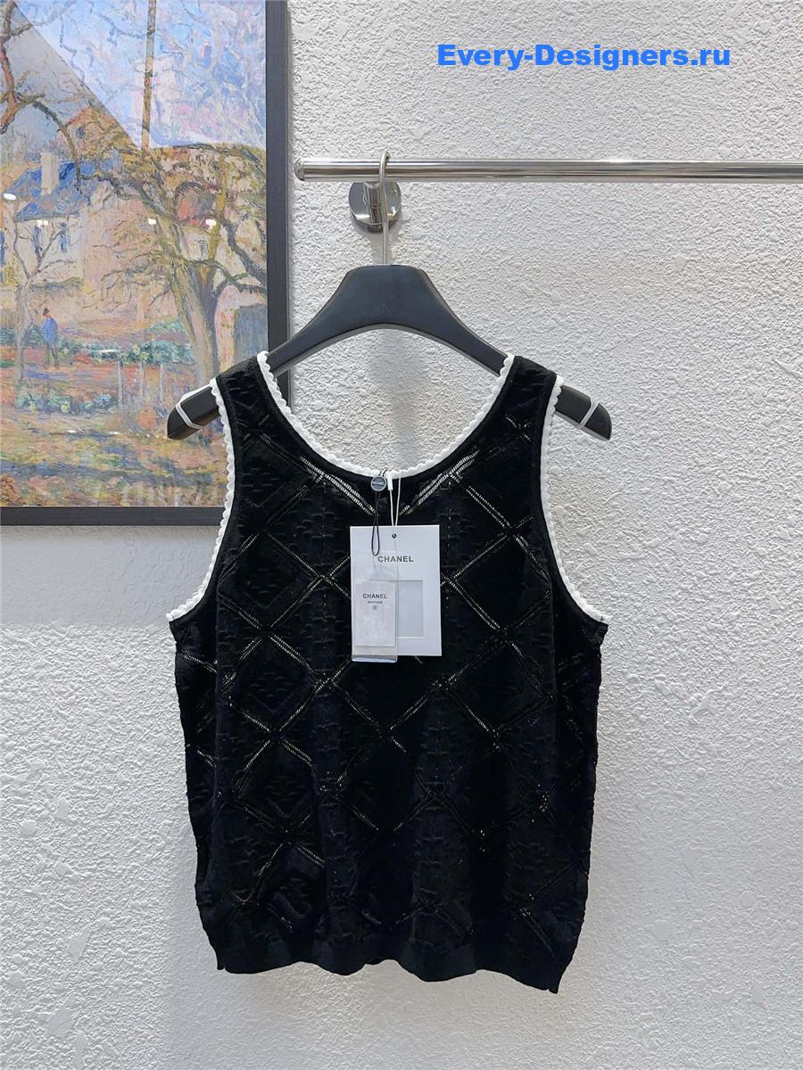 Ch**el cc logo sleeveless vest