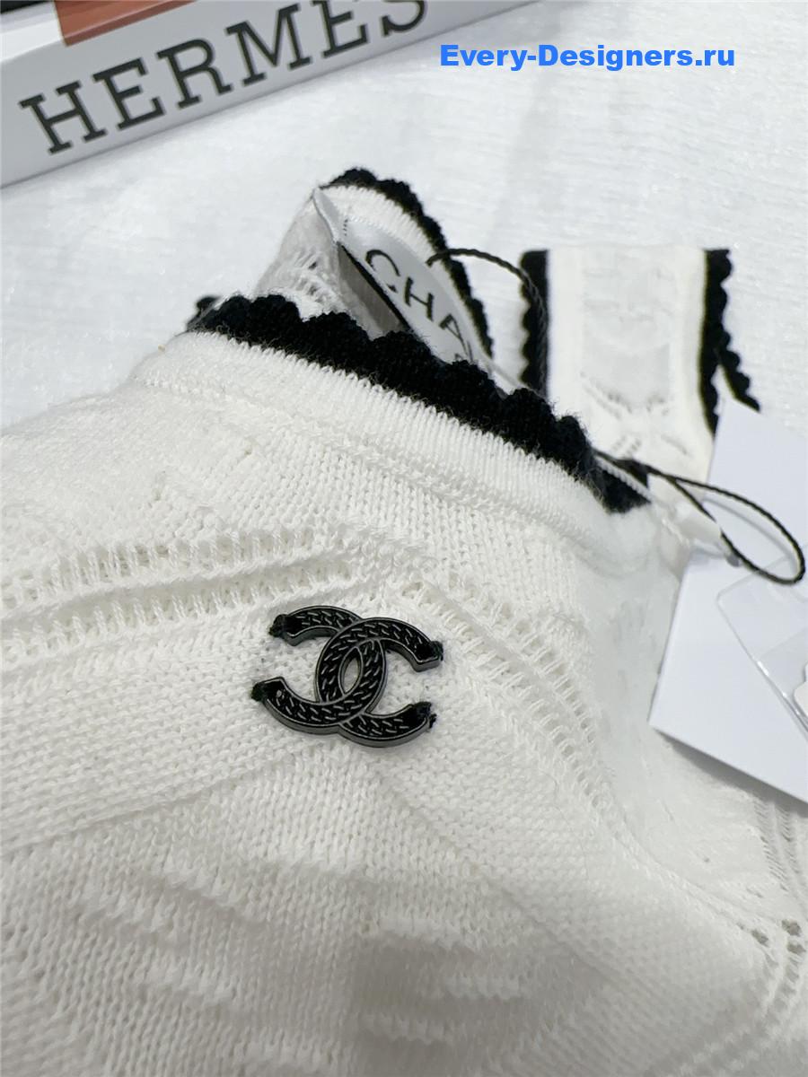 Ch**el white cc logo vest