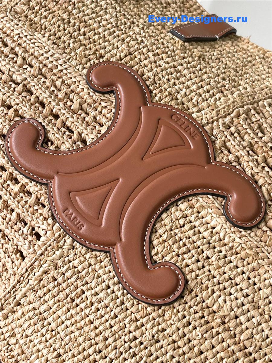 Ce1i*e classic panier raffia bag