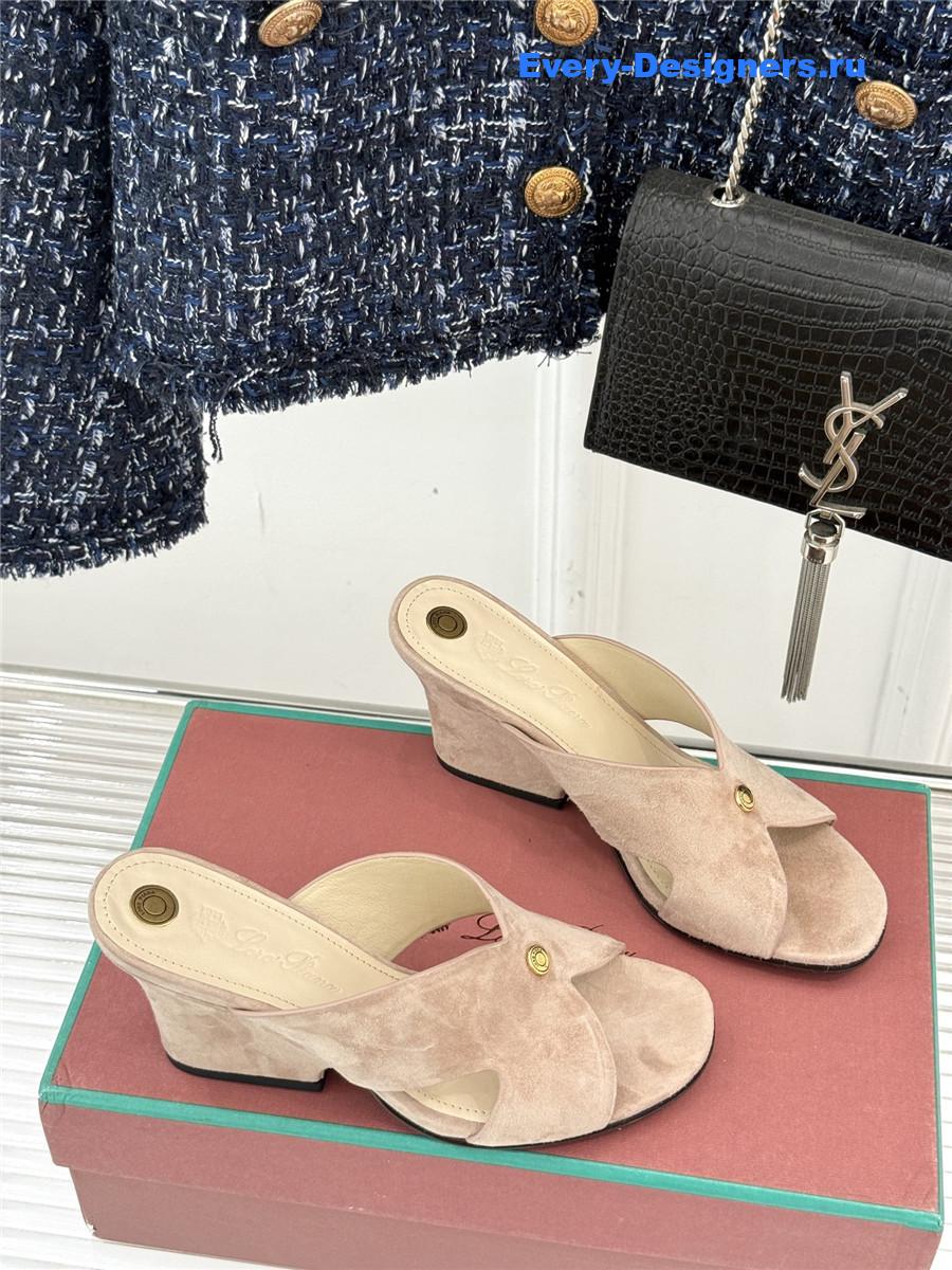 L0r0 P1ana vera sandals beige