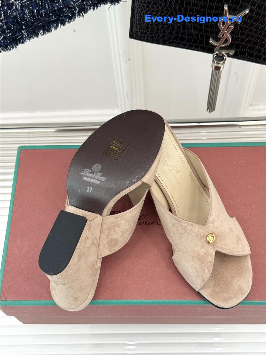 L0r0 P1ana vera sandals beige