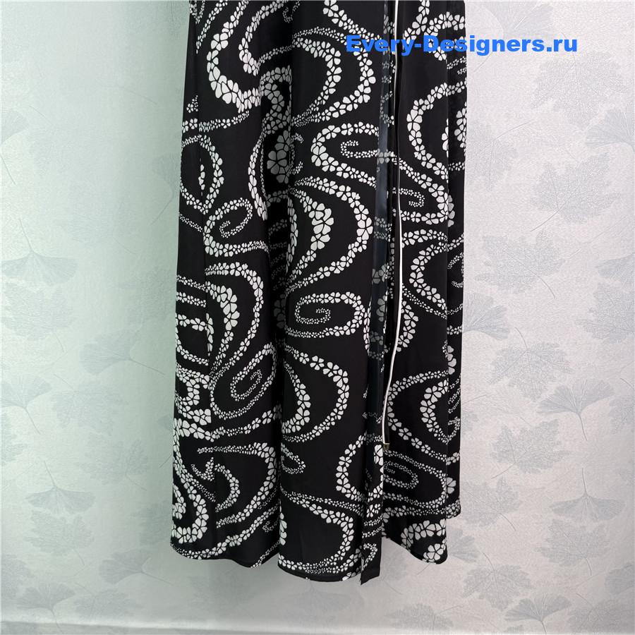 Ch**el black white voile dress