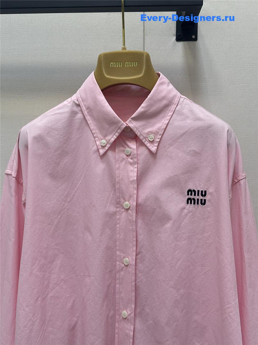 Miu Miu Pink Poplin Shirt