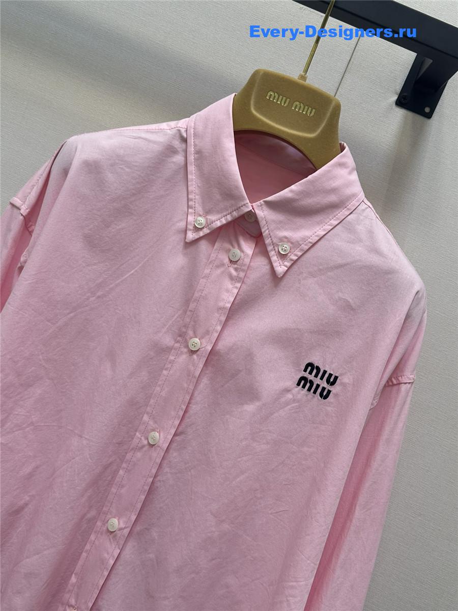 Miu Miu Pink Poplin Shirt