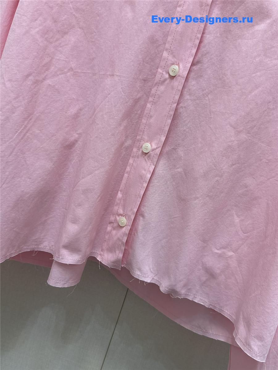 Miu Miu Pink Poplin Shirt