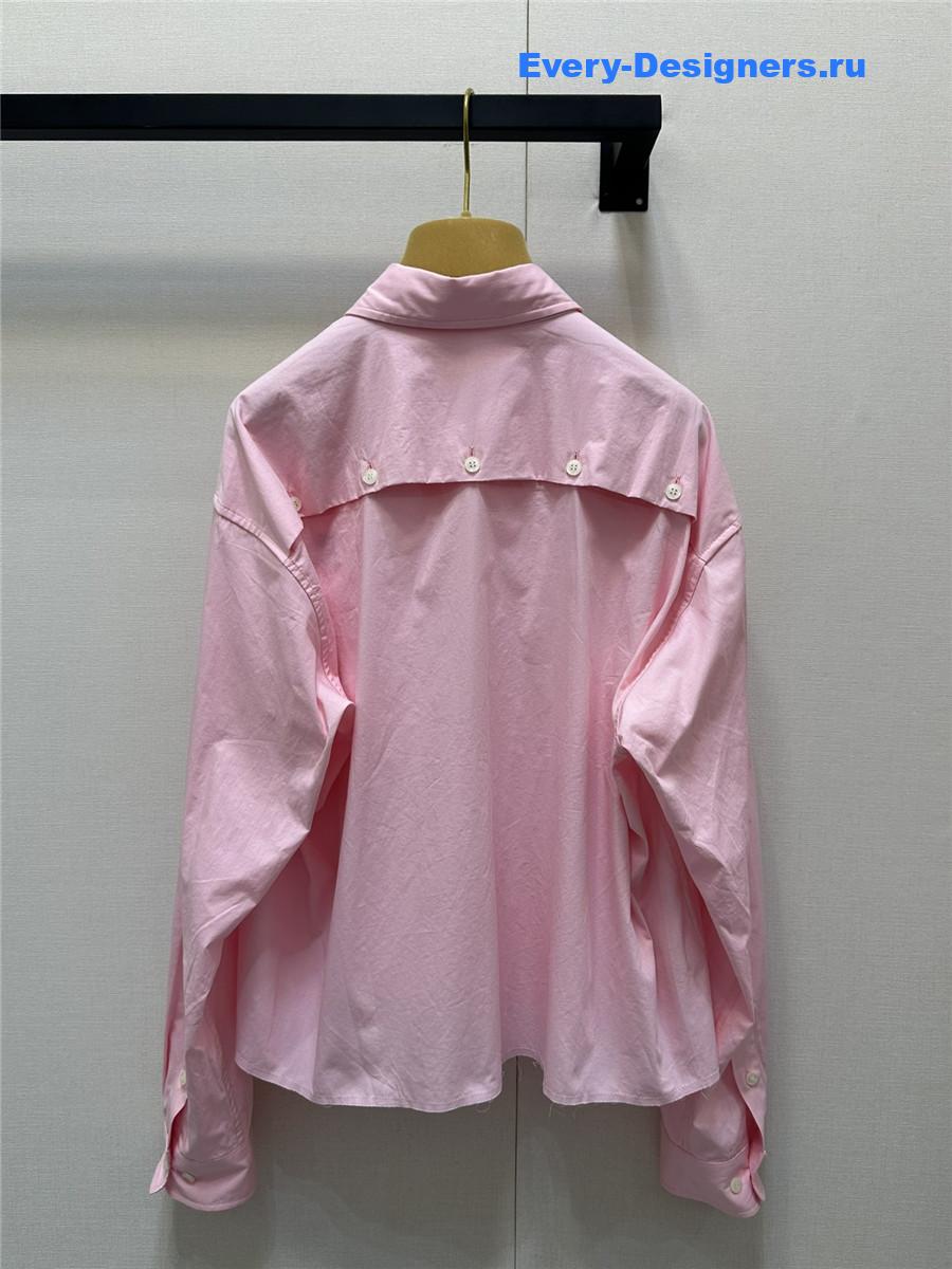 Miu Miu Pink Poplin Shirt