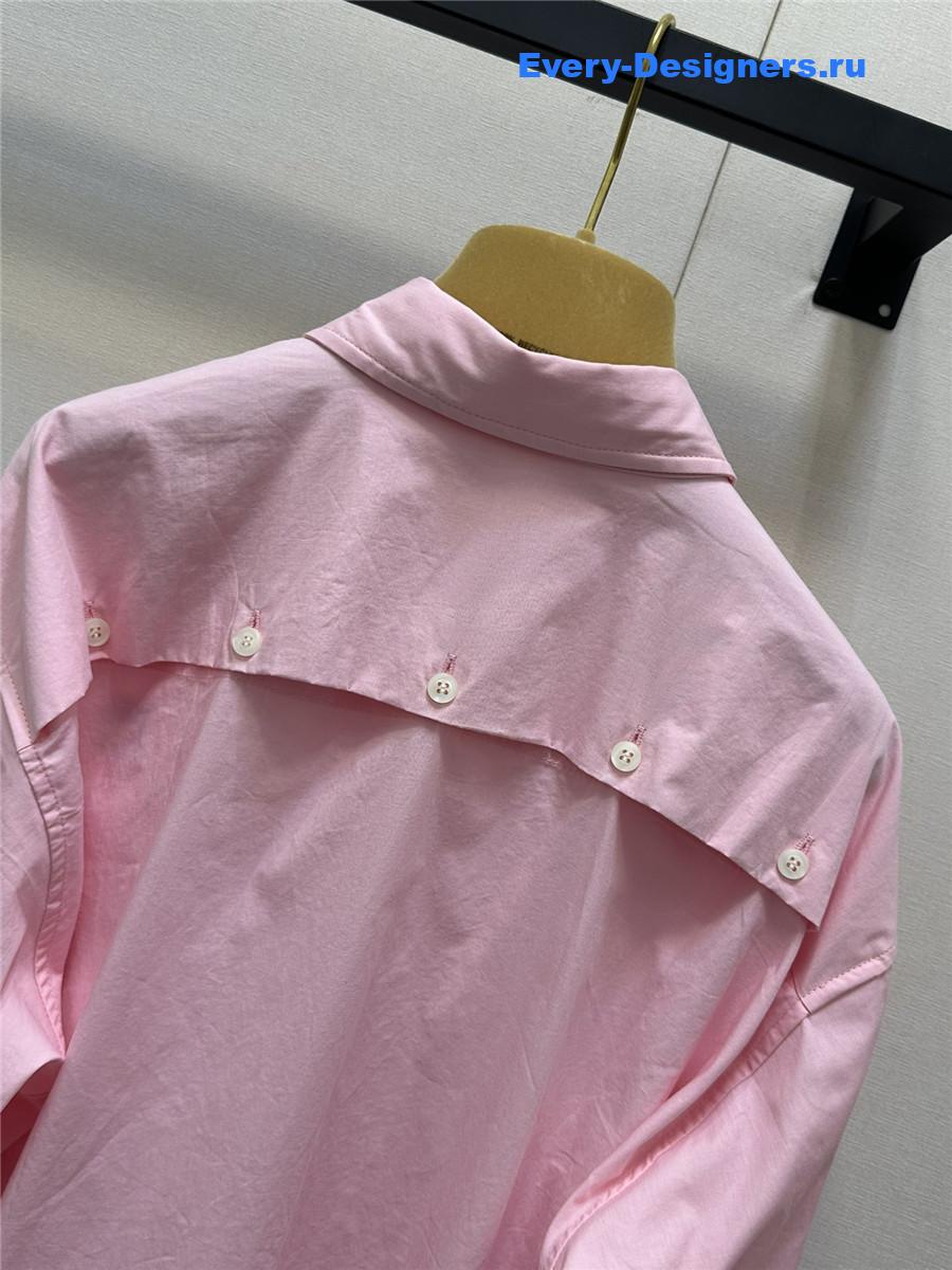 Miu Miu Pink Poplin Shirt