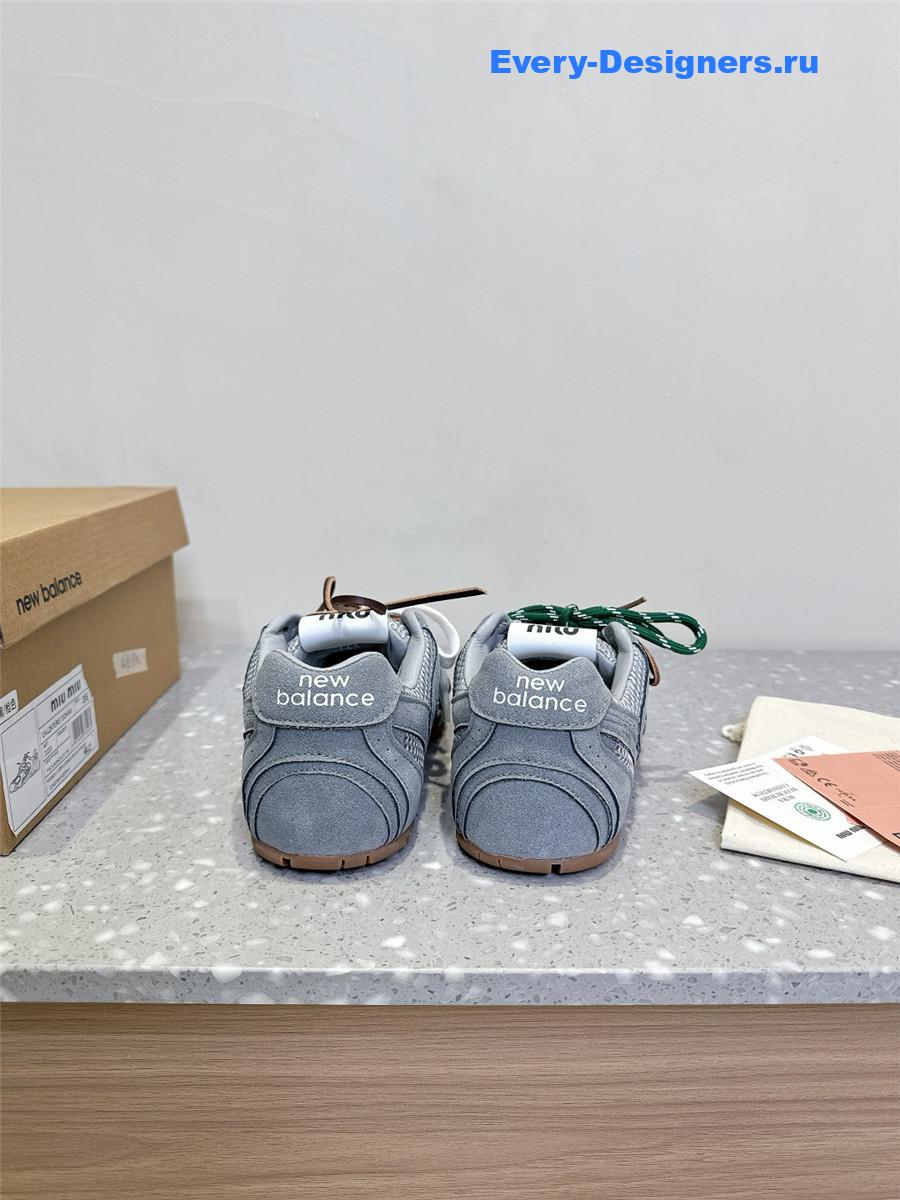 Miu Miu x New Balance 530 SL Light Blue Suede Sneakers