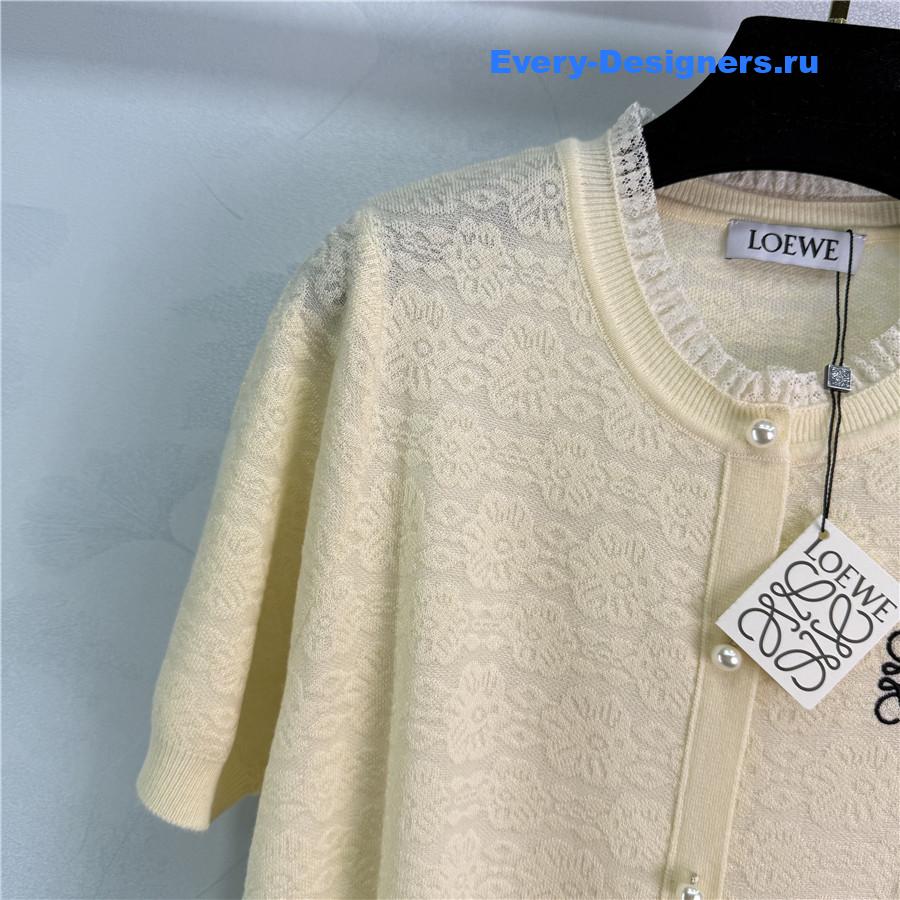 L0ew* embroidered knit cardigan