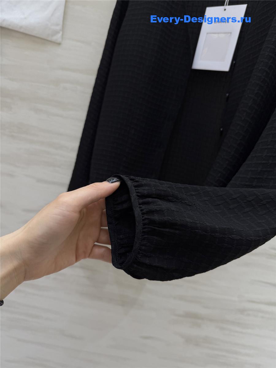 Ch**el silk jacquard cardigan jacket