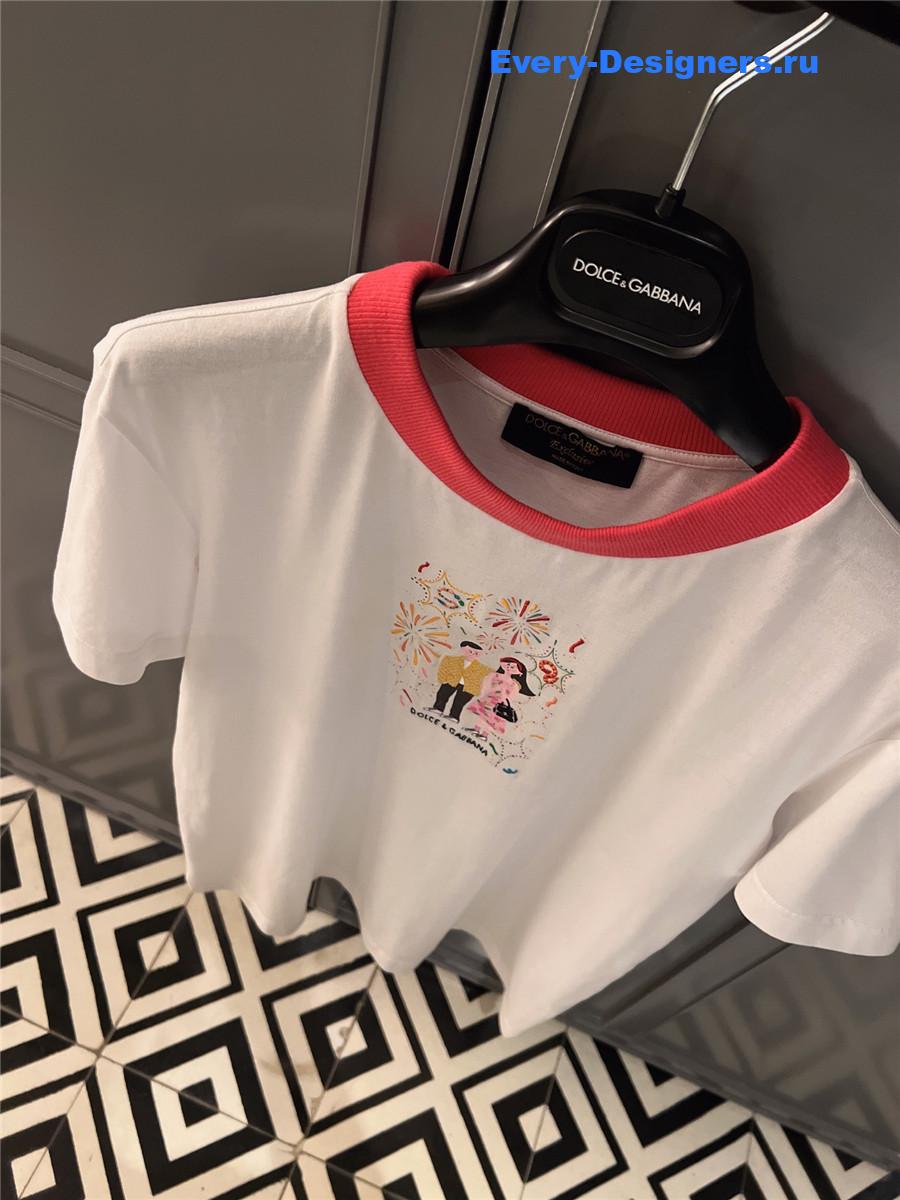 Dolce & Gabbana Printed Cotton T-Shirt