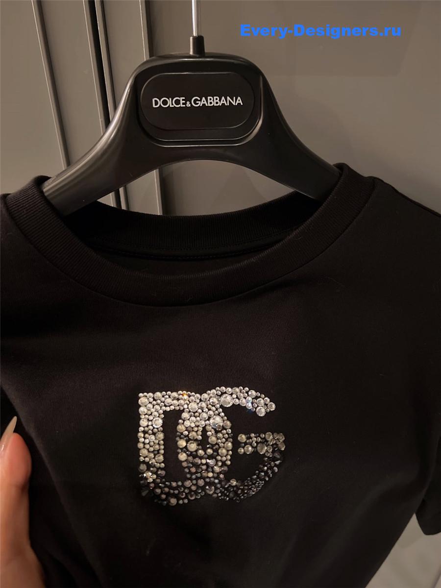 Dolce & Gabbana Crystal Logo T-Shirt