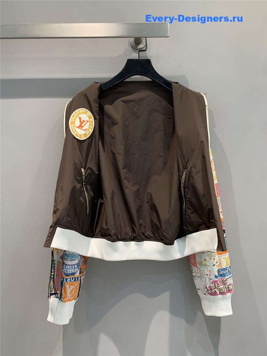 l0vis Vvtt0n reversible bomber jacket