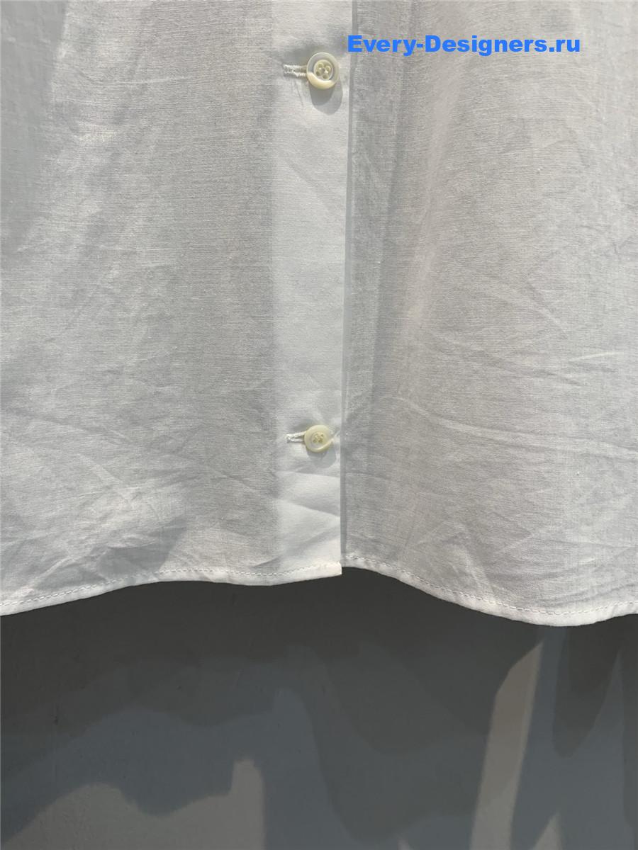 Pra*a embroidered batiste shirt