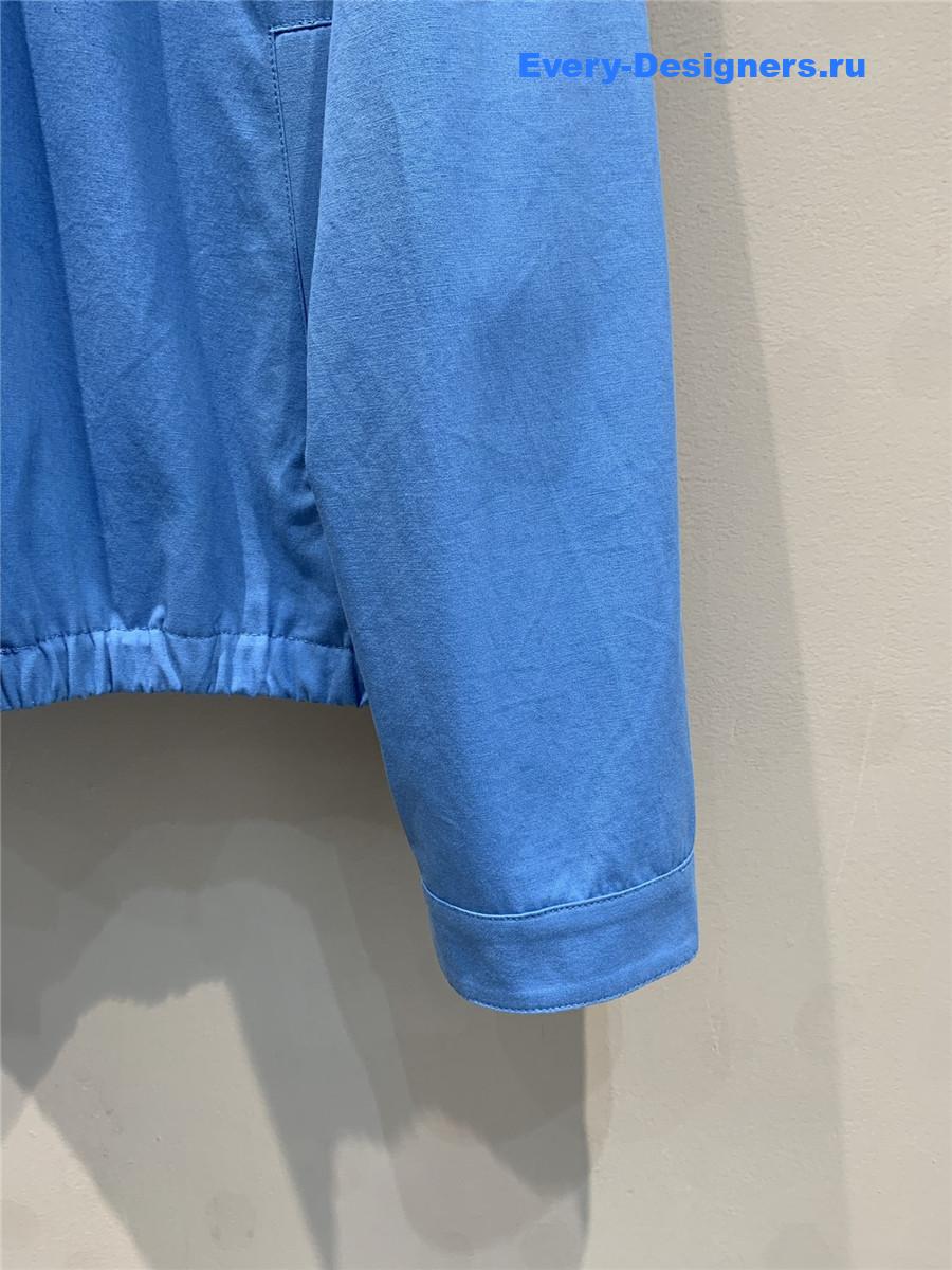 Miu Miu Blue Blouson Jacket