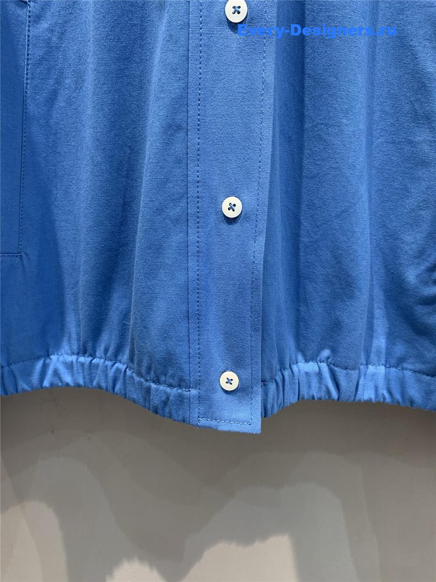 Miu Miu Blue Blouson Jacket