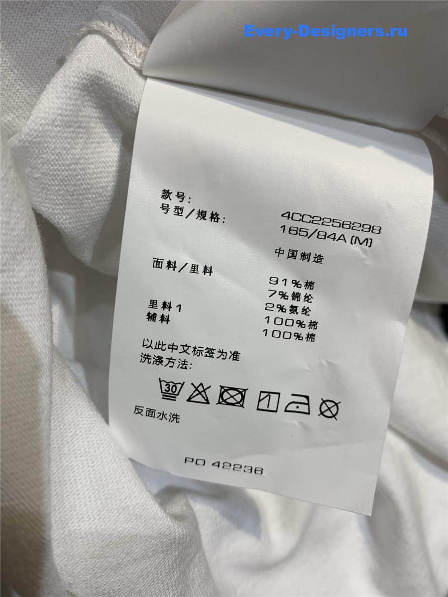 A1exa*der wang white cropped logo tee