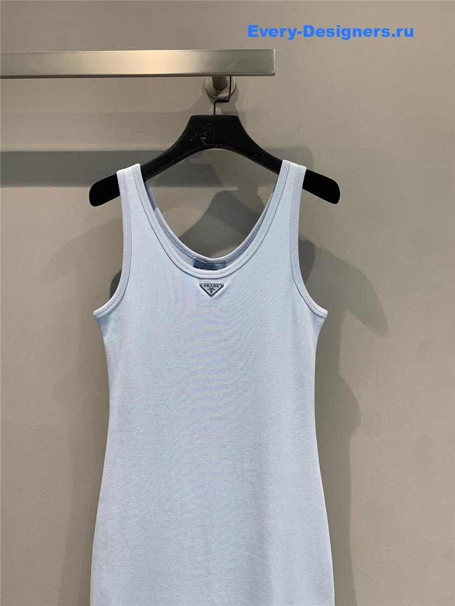 Pra*a light blue vest dress