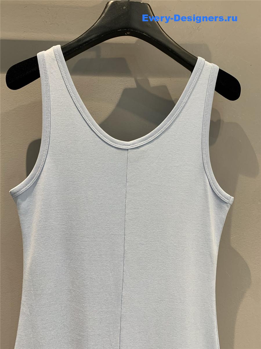 Pra*a light blue vest dress