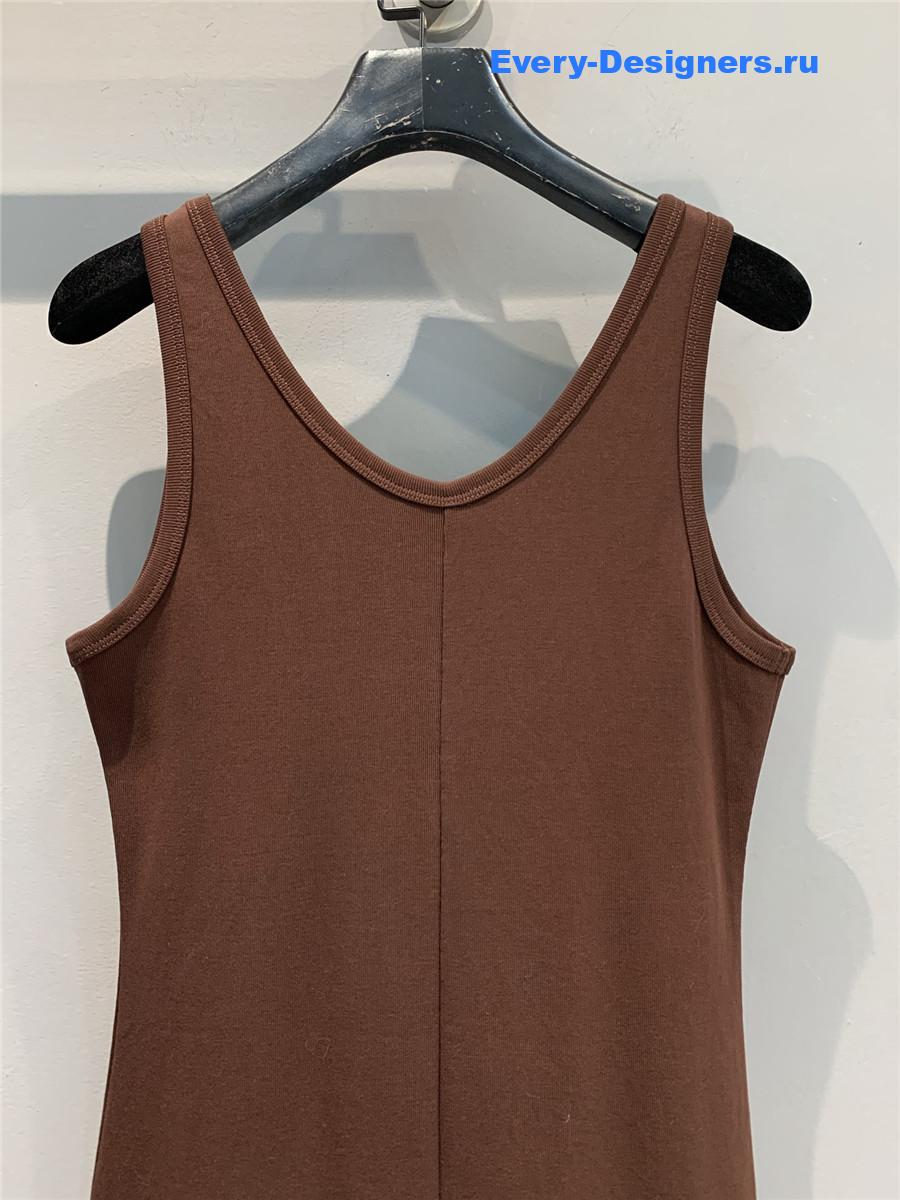 Pra*a brown vest dress