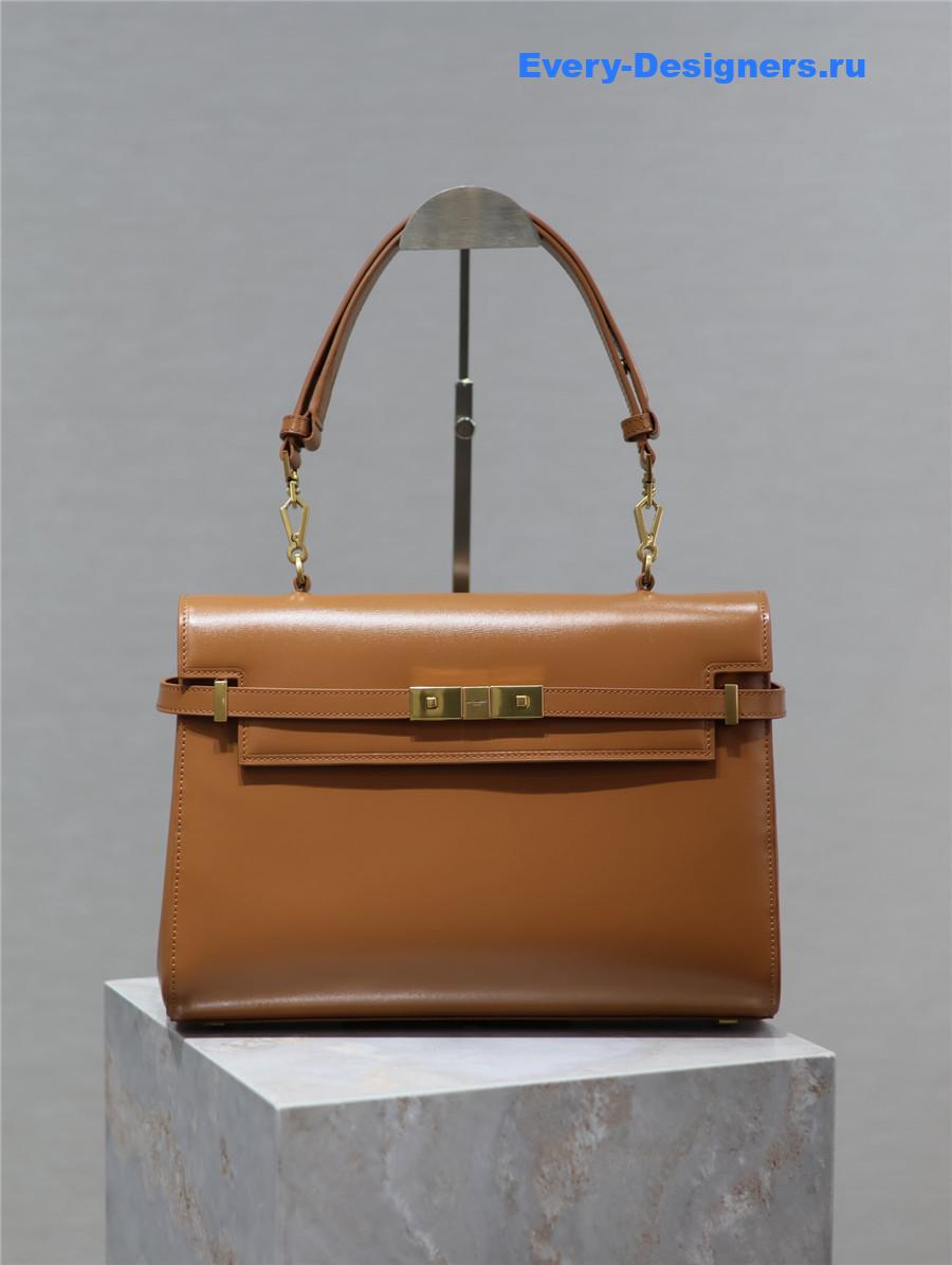 Sa1nt Lau*nt manhattan shoulder bag brown