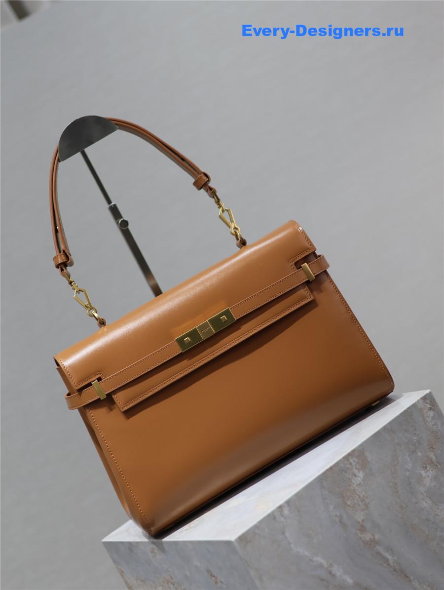 Sa1nt Lau*nt manhattan shoulder bag brown