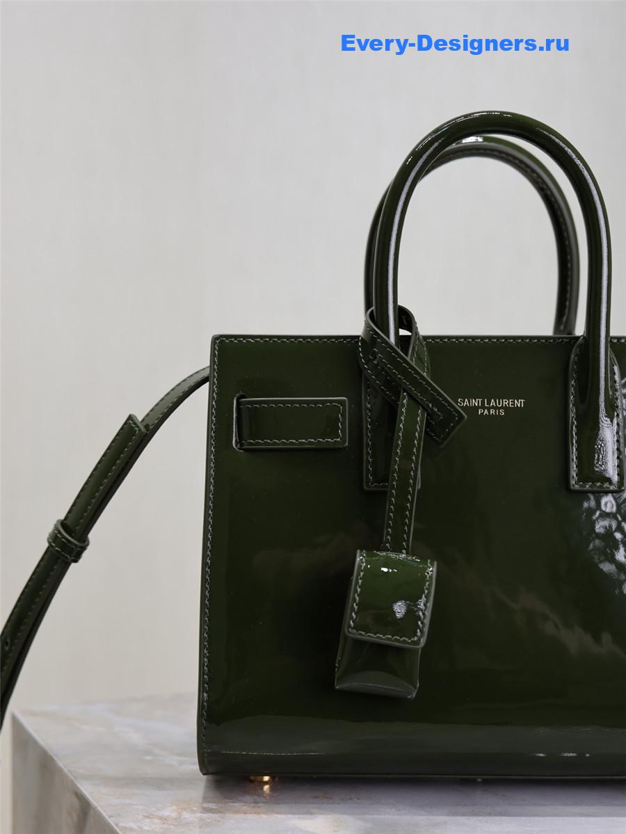 Sa1nt Lau*nt green sac de jour bag