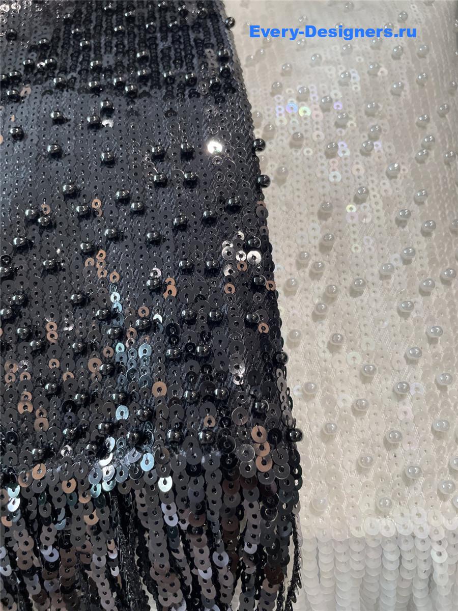 Ch**el black beaded jeans