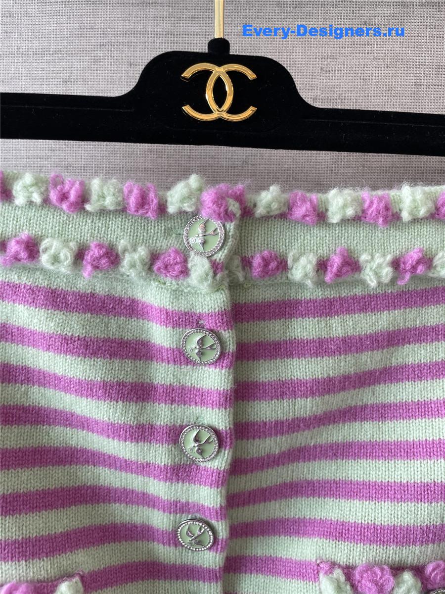 Ch**el pink striped tube top