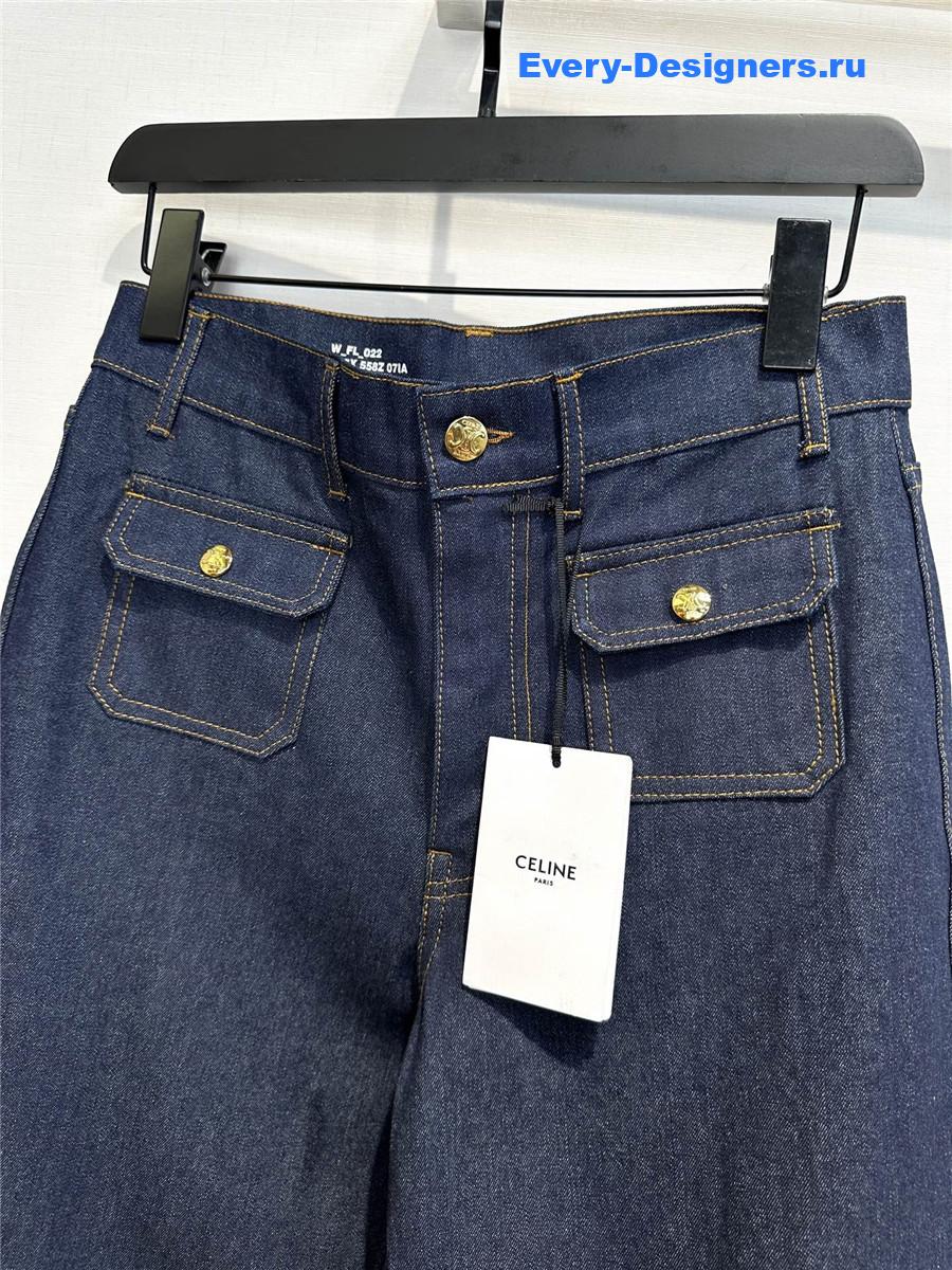 Ce1i*e flared high jeans