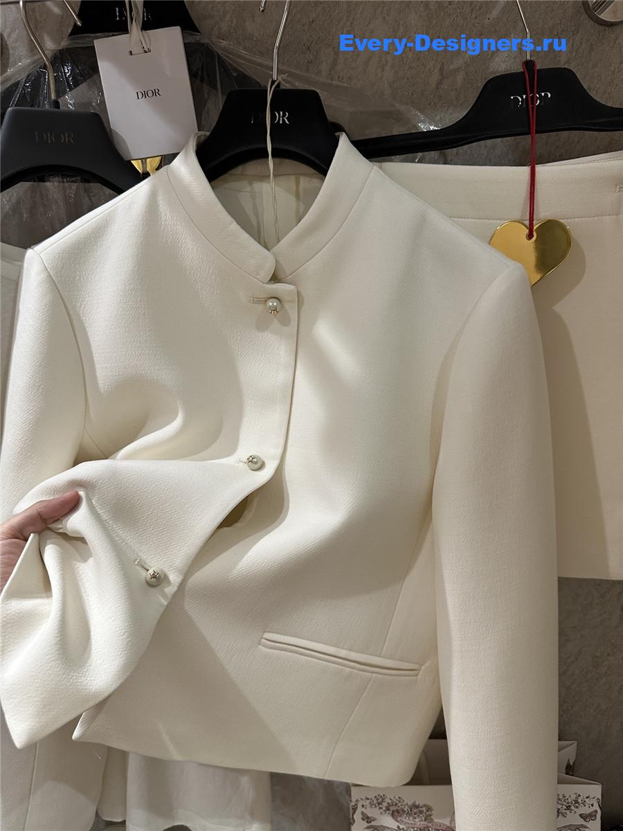 D10r off-white pearl button jacket