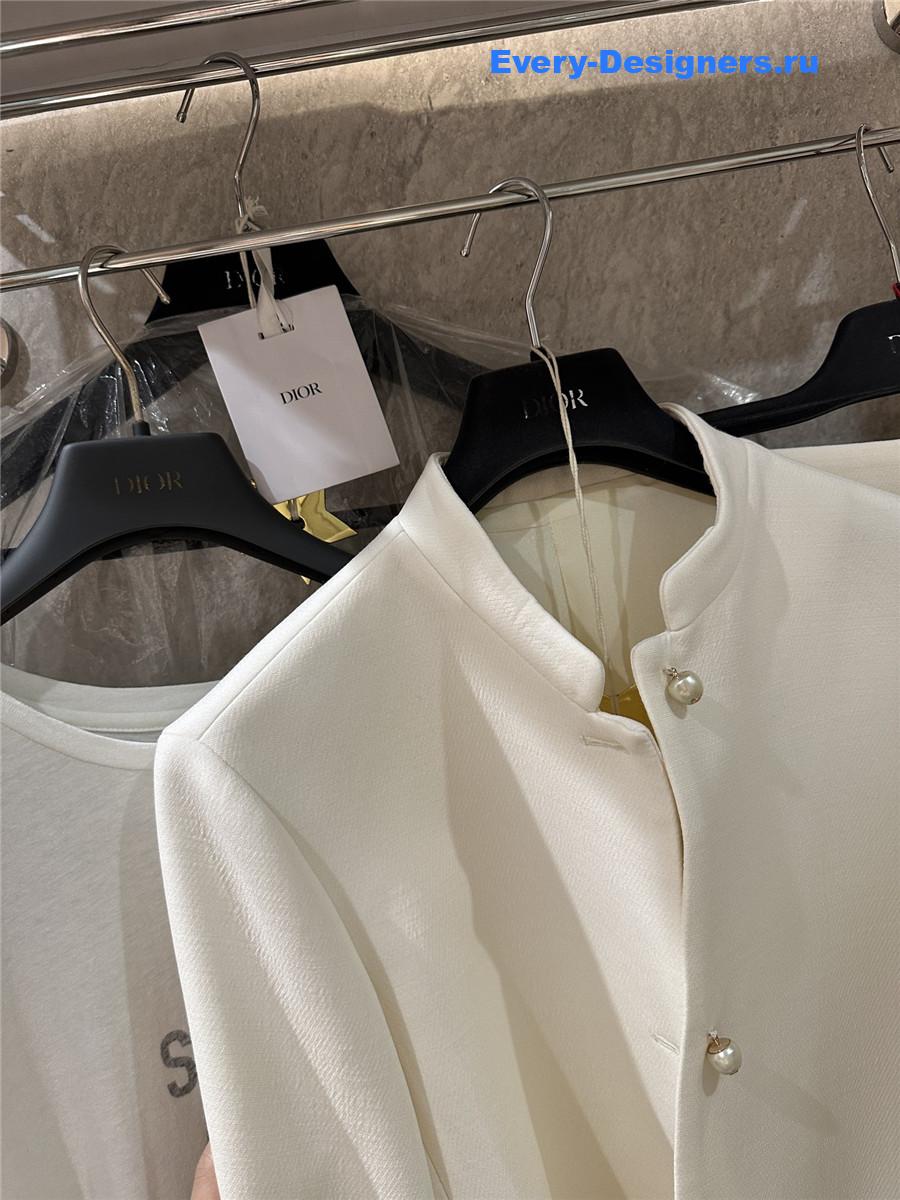 D10r off-white pearl button jacket