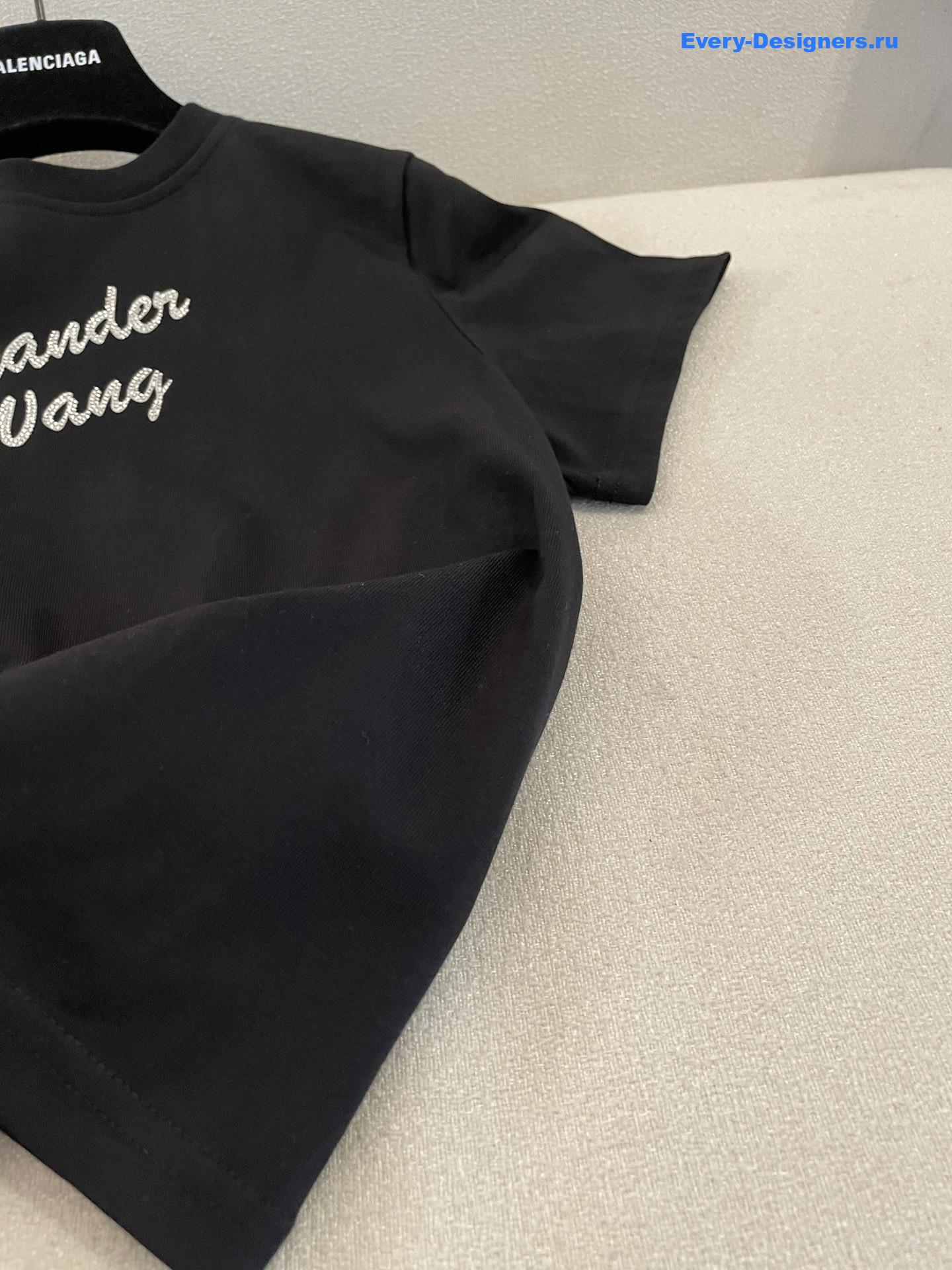 A1exa*der wang crystal logo tee