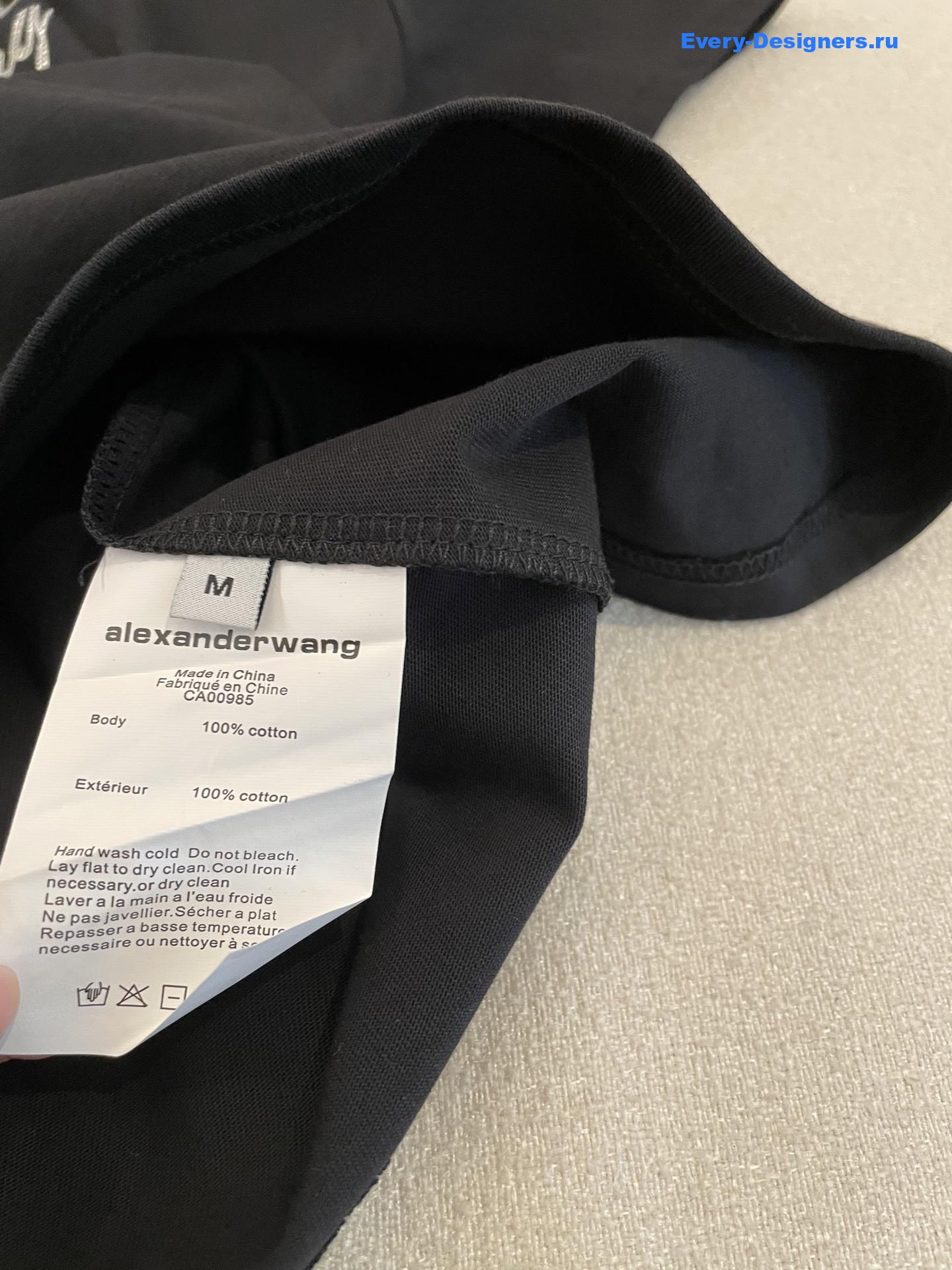 A1exa*der wang crystal logo tee