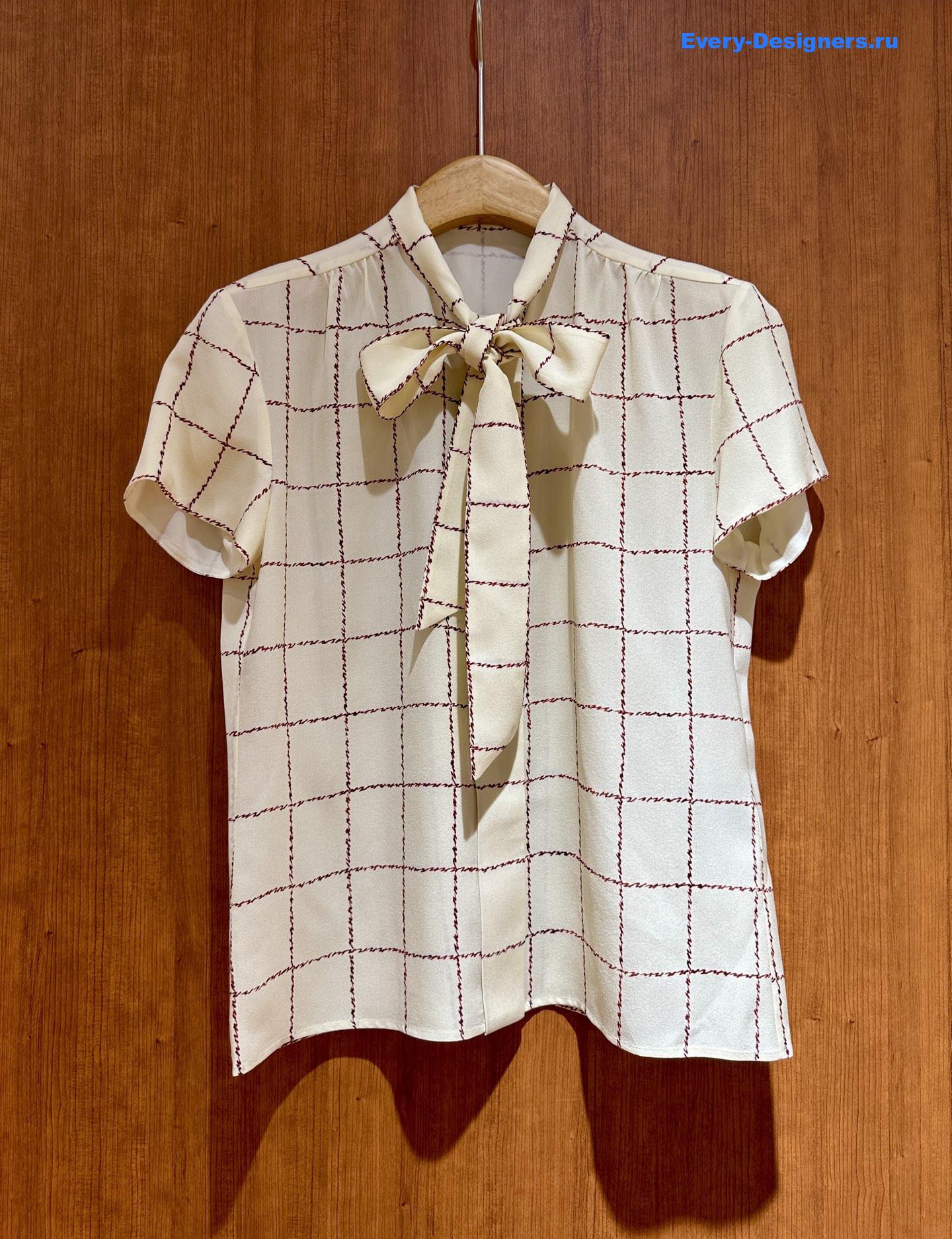 L0r0 P1ana silk check shirt