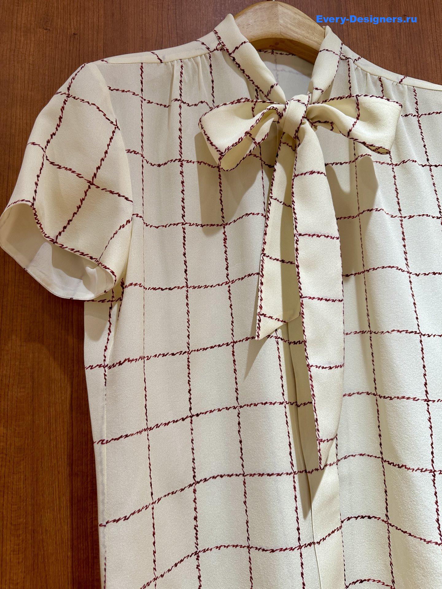L0r0 P1ana silk check shirt