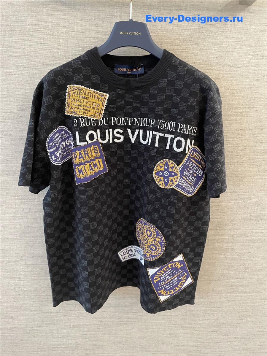 l0vis Vvtt0n damier crew neck short-sleeve