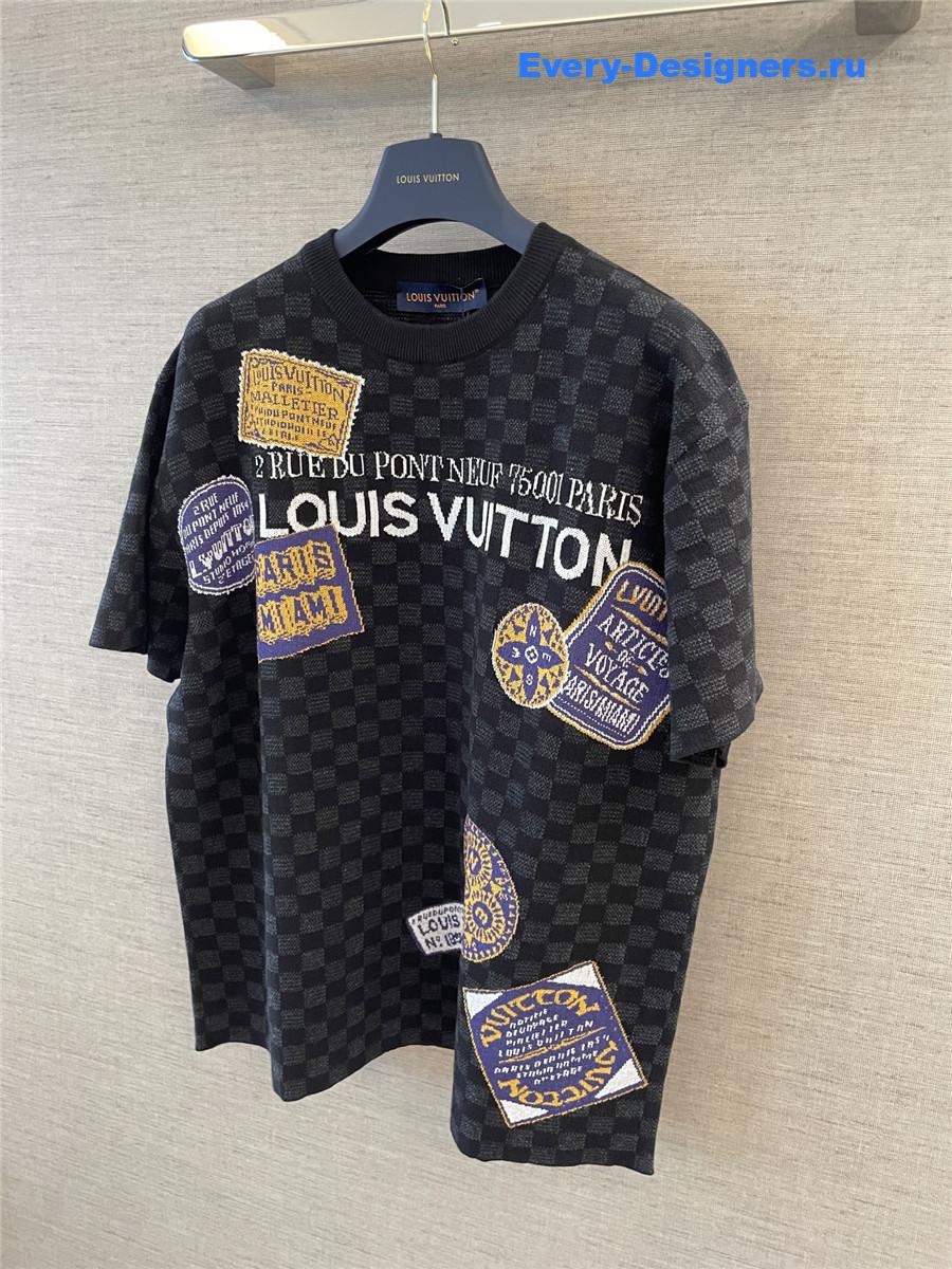 l0vis Vvtt0n damier crew neck short-sleeve