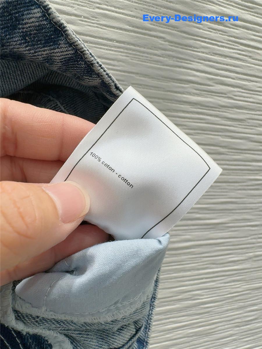 Ch**el high waist denim skirt