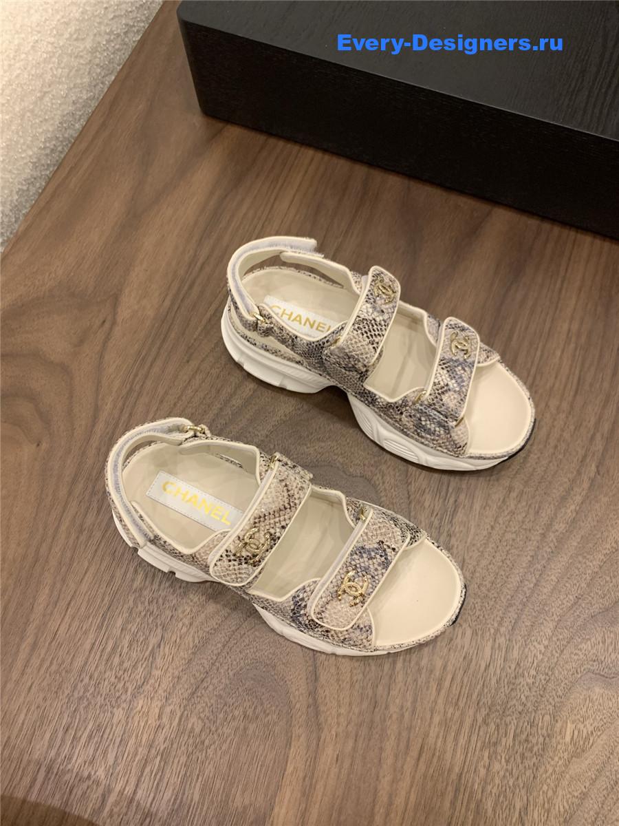 Ch**el snake skin platform sandals