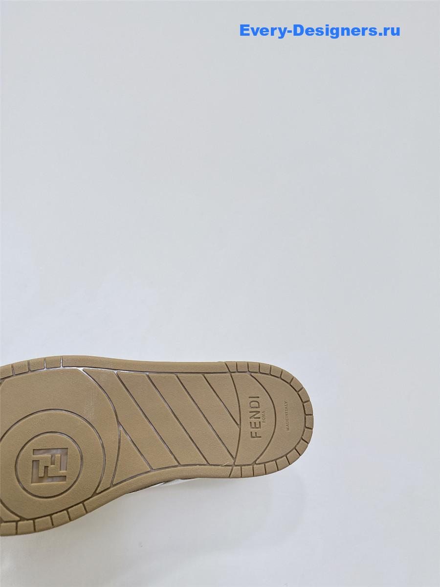 F**di match green platform sneakers