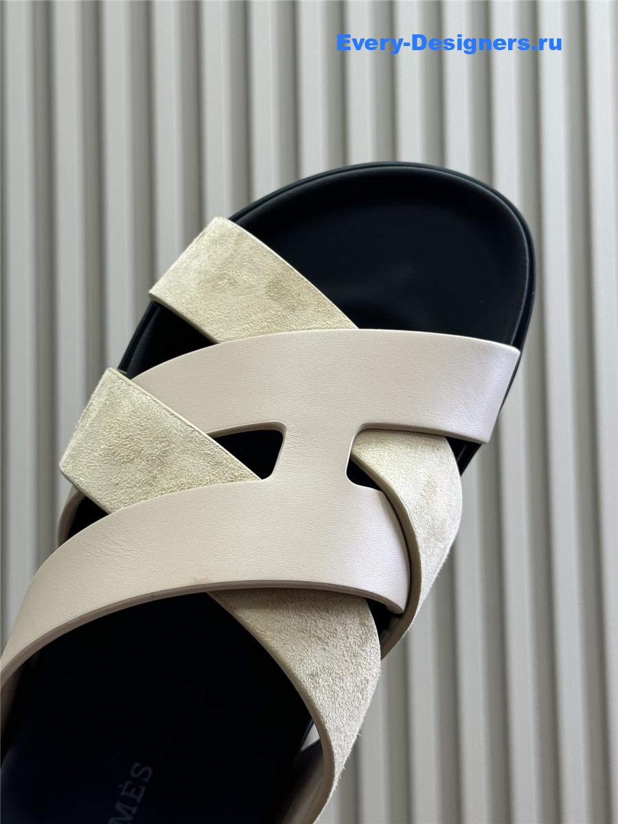 H**me5 beige kazimir sandals