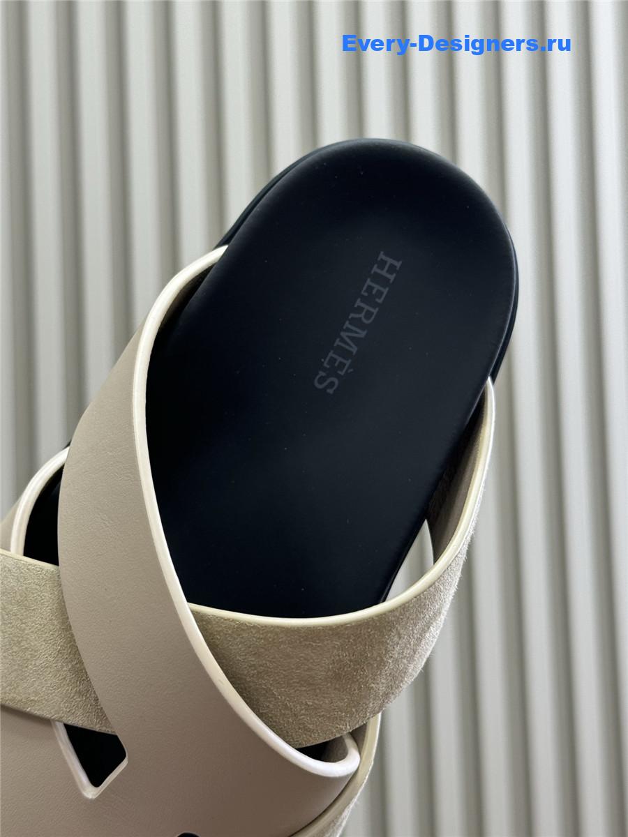 H**me5 beige kazimir sandals