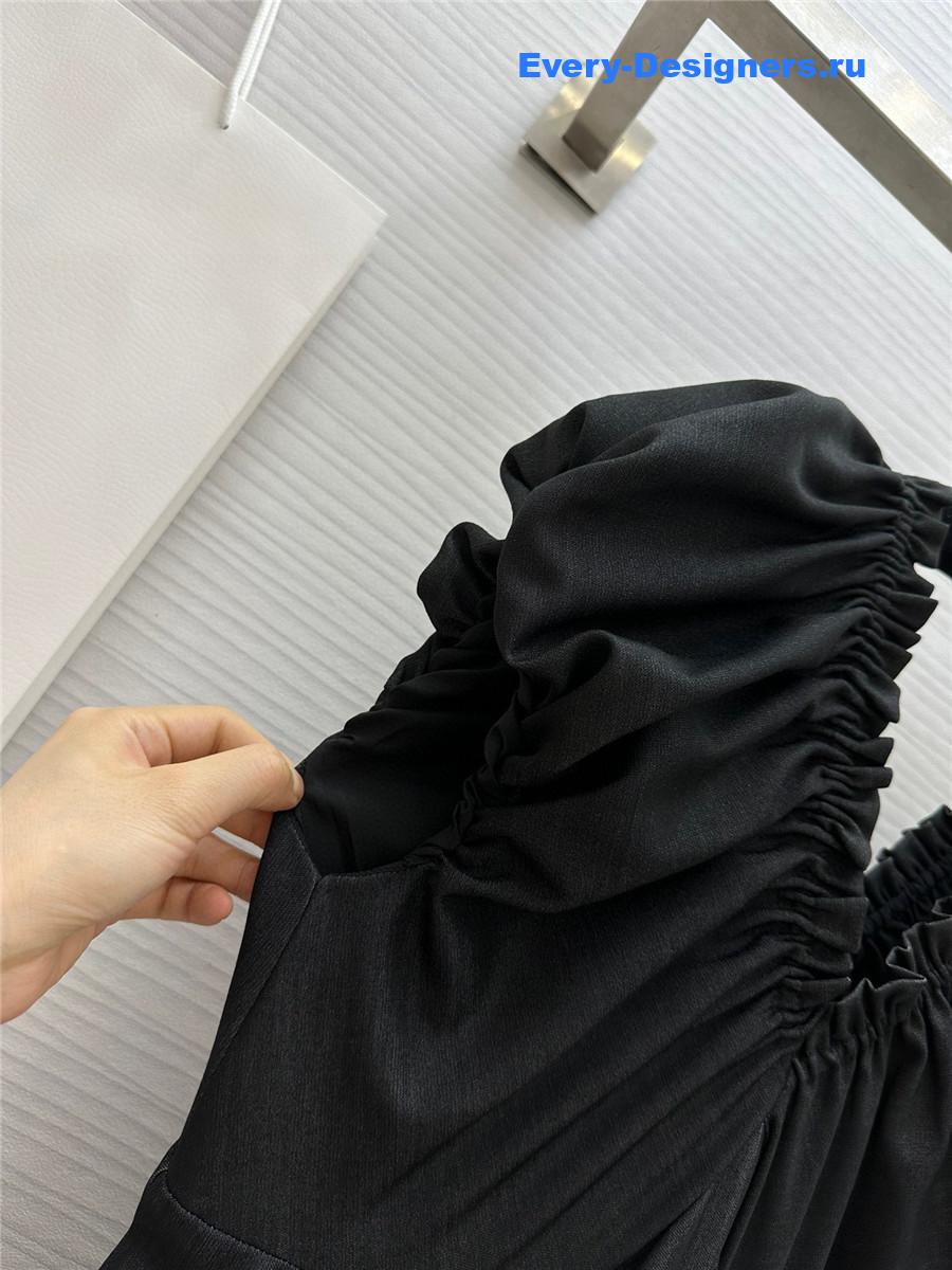 D10r v-neck puff sleeve dress